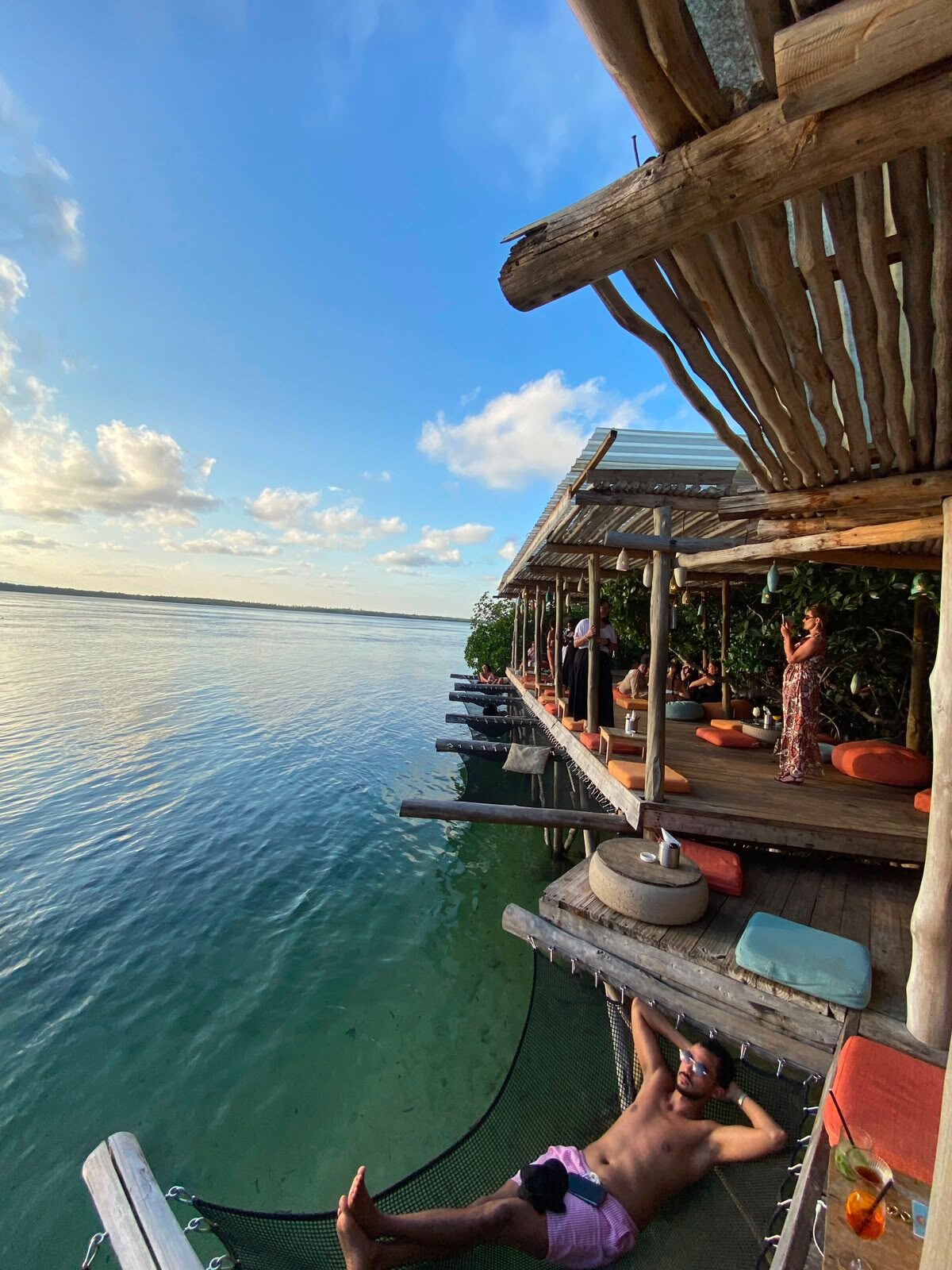 Tramonto e cena al Lichthaus di Watamu